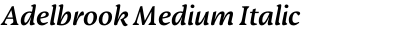 Adelbrook Medium Italic
